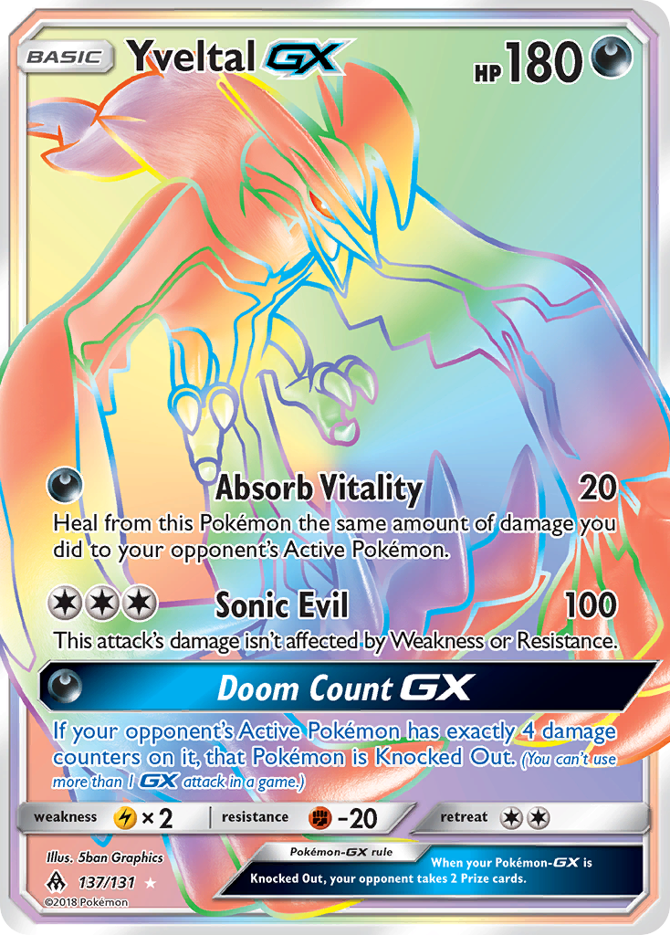 Yveltal GX (137/131) [Sun & Moon: Forbidden Light] | Deep Dive Games St. Marys