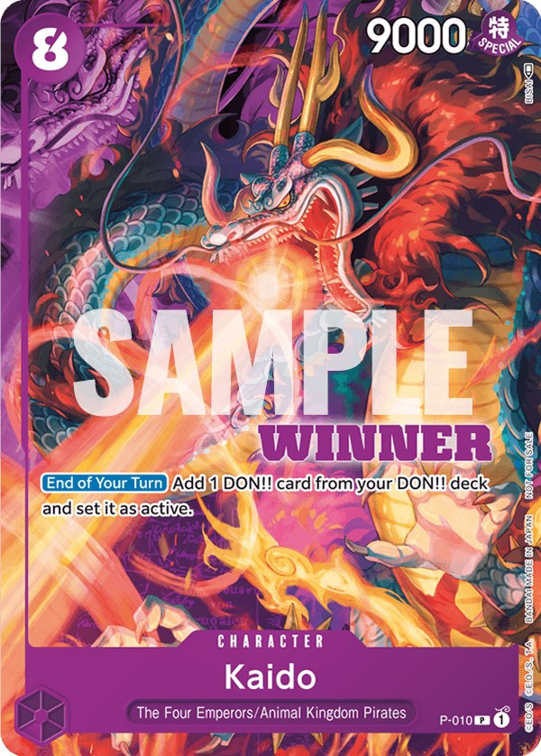 Kaido (P-010) (Winner Pack Vol. 1) [One Piece Promotion Cards] | Deep Dive Games St. Marys