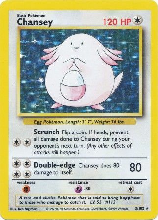 Chansey (3/102) [Base Set Unlimited] | Deep Dive Games St. Marys