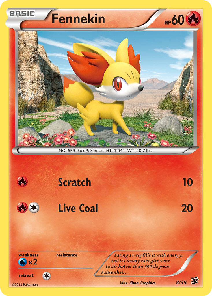 Fennekin (8/39) [XY: Kalos Starter Set] | Deep Dive Games St. Marys