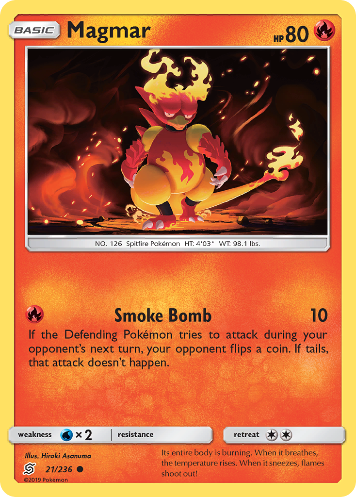Magmar (21/236) [Sun & Moon: Unified Minds] | Deep Dive Games St. Marys