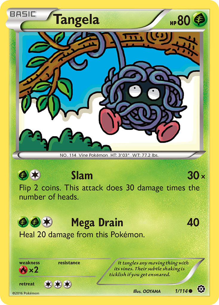 Tangela (1/114) [XY: Steam Siege] | Deep Dive Games St. Marys