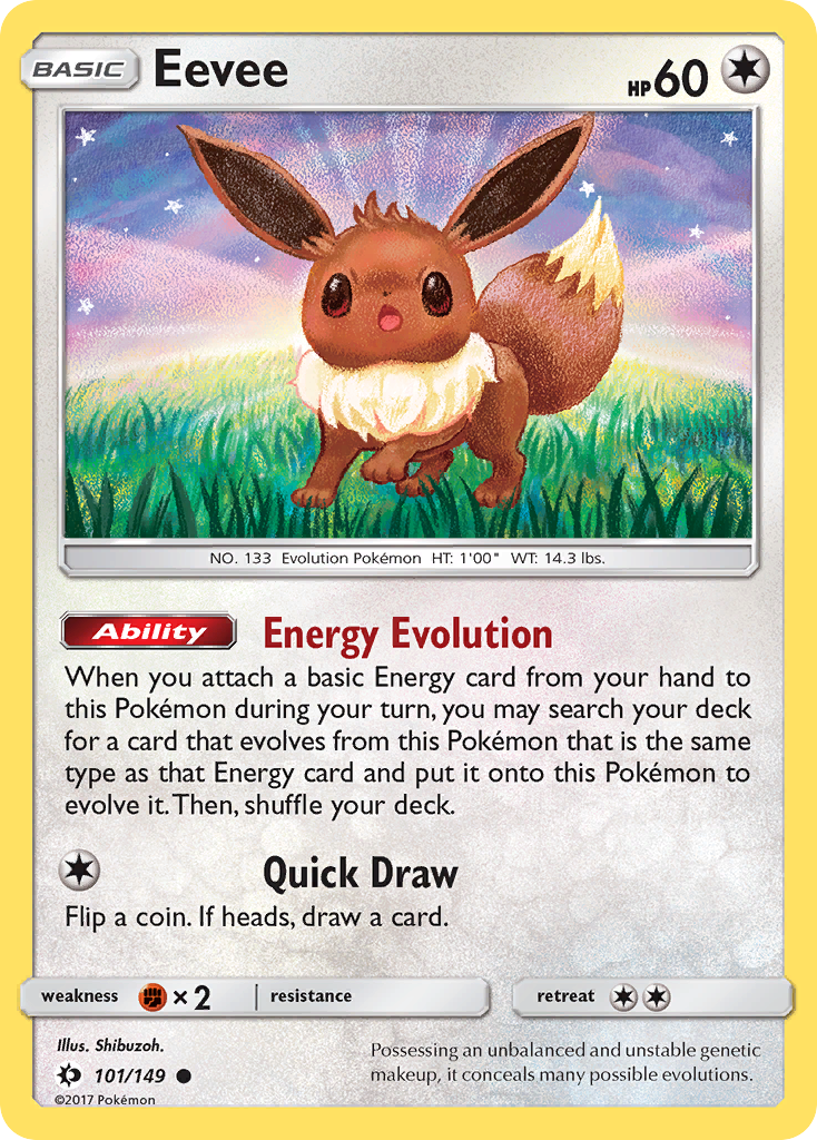 Eevee (101/149) [Sun & Moon: Base Set] | Deep Dive Games St. Marys