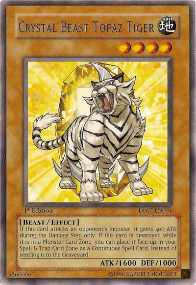 Crystal Beast Topaz Tiger [DP07-EN004] Rare | Deep Dive Games St. Marys