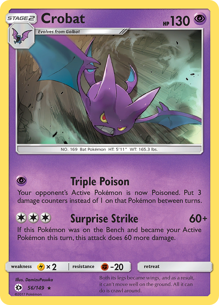 Crobat (56/149) [Sun & Moon: Base Set] | Deep Dive Games St. Marys