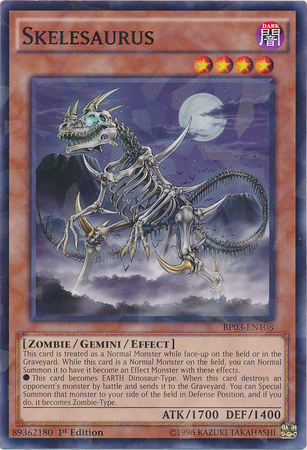 Skelesaurus [BP03-EN108] Shatterfoil Rare | Deep Dive Games St. Marys