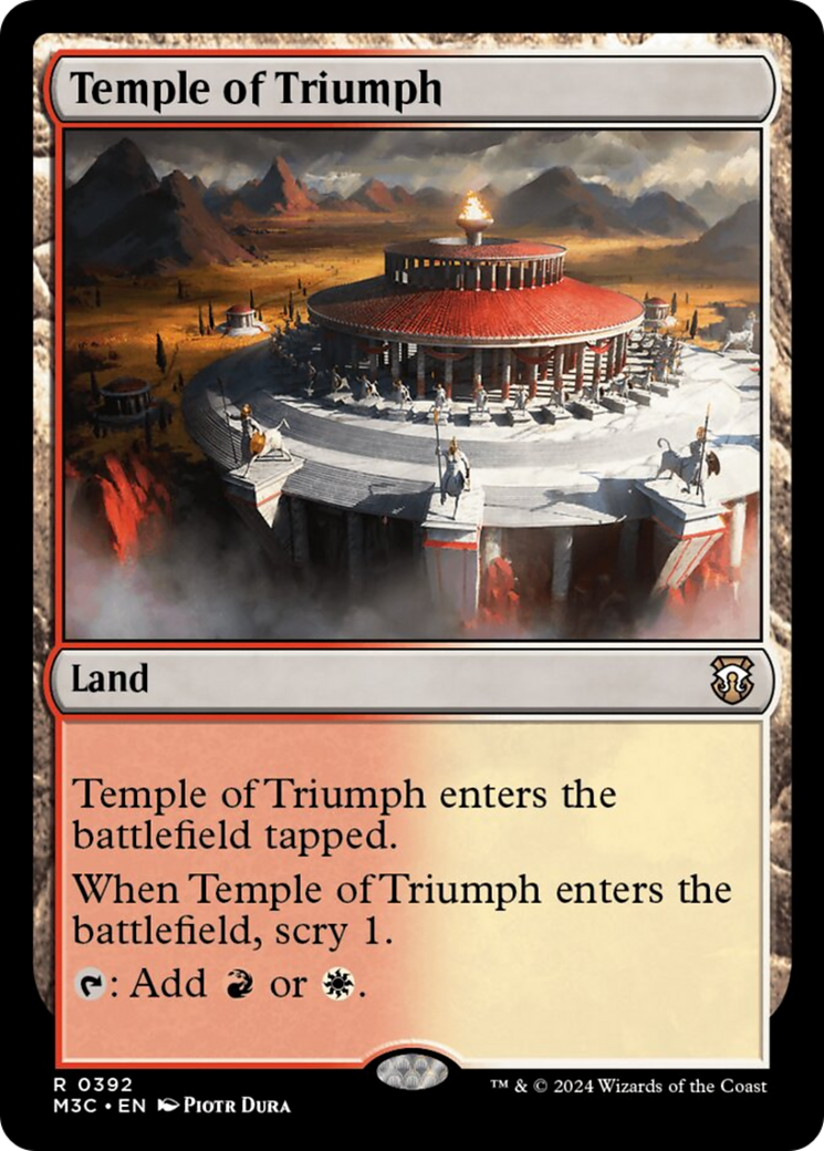 Temple of Triumph (Ripple Foil) [Modern Horizons 3 Commander] | Deep Dive Games St. Marys