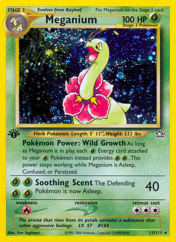 Meganium (11/111) [Neo Genesis 1st Edition] | Deep Dive Games St. Marys