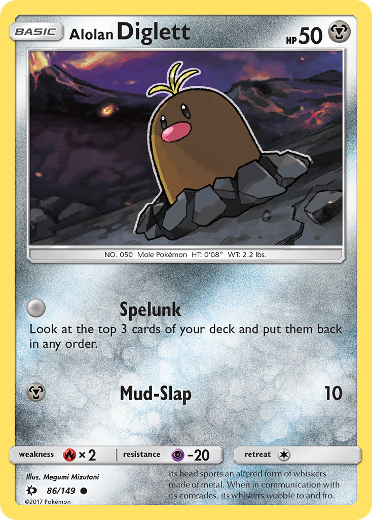 Alolan Diglett (86/149) [Sun & Moon: Base Set] | Deep Dive Games St. Marys