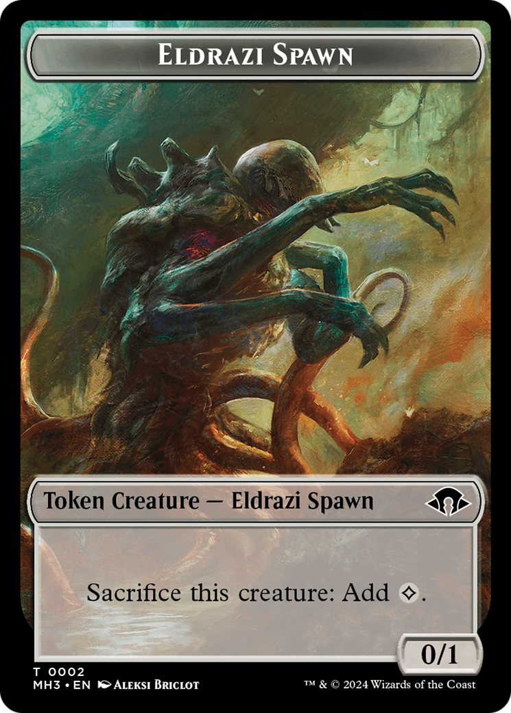 Eldrazi Spawn // Spirit (0008) Double-Sided Token [Modern Horizons 3 Tokens] | Deep Dive Games St. Marys