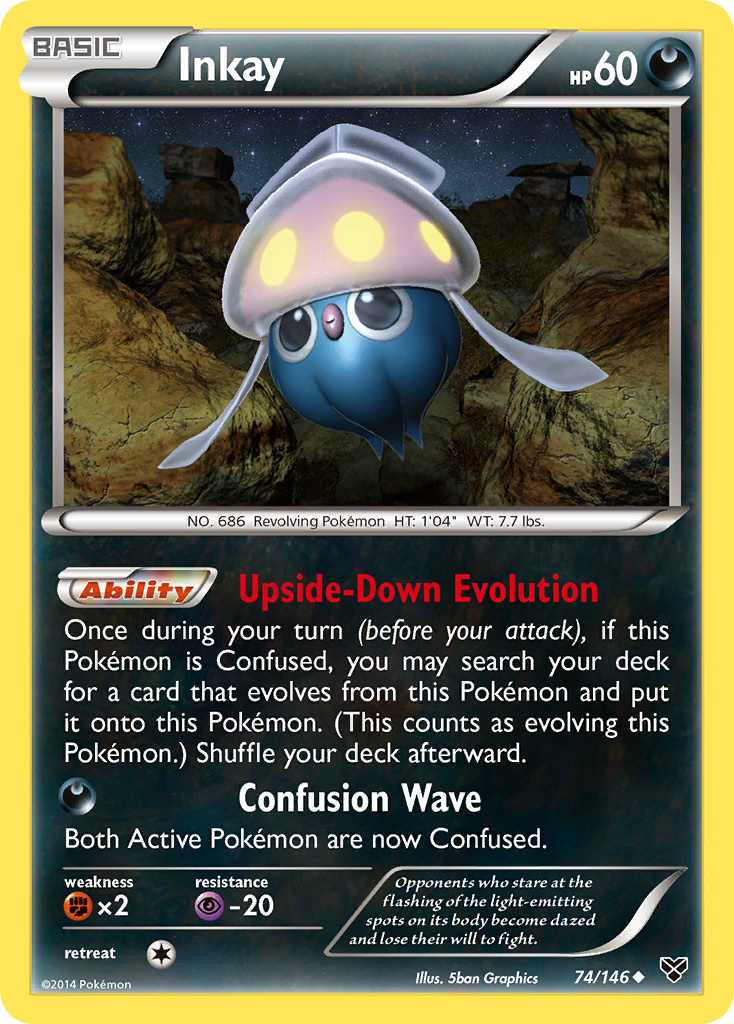 Inkay (74/146) [XY: Base Set] | Deep Dive Games St. Marys