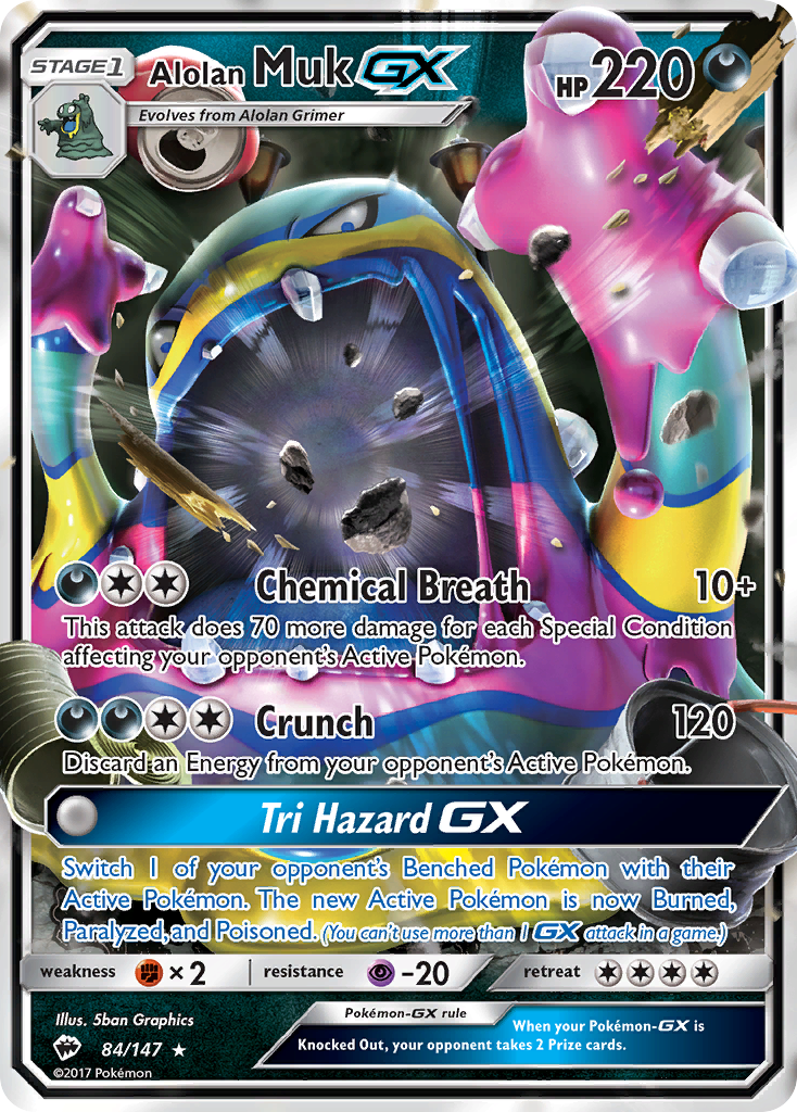 Alolan Muk GX (84/147) [Sun & Moon: Burning Shadows] | Deep Dive Games St. Marys