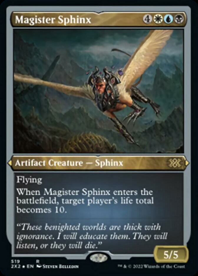 Magister Sphinx (Foil Etched) [Double Masters 2022] | Deep Dive Games St. Marys