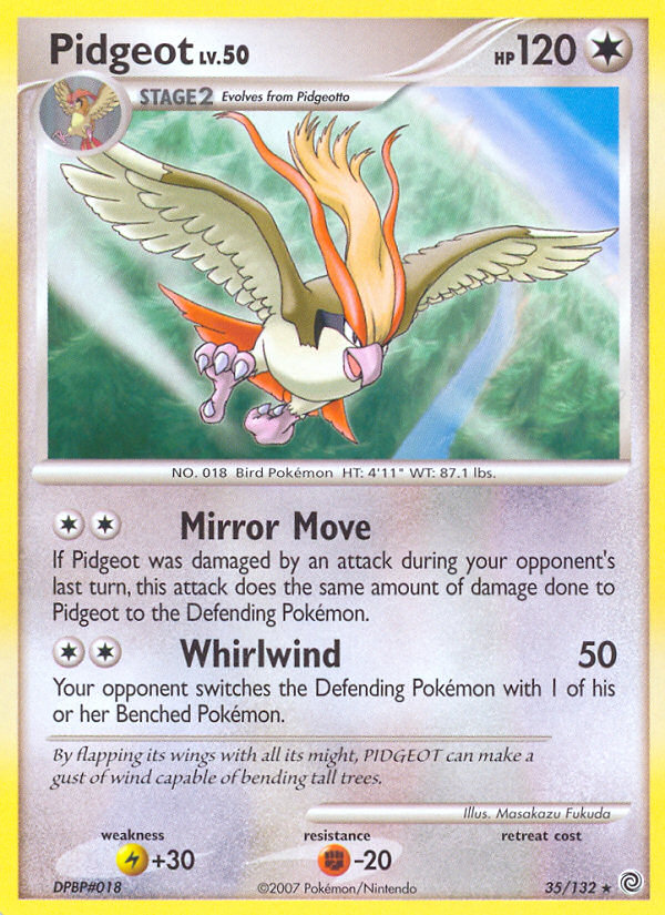 Pidgeot (35/132) [Diamond & Pearl: Secret Wonders] | Deep Dive Games St. Marys