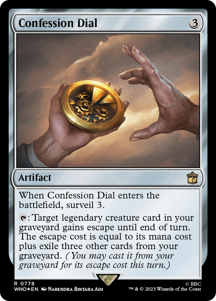 Confession Dial (Surge Foil) [Doctor Who] | Deep Dive Games St. Marys