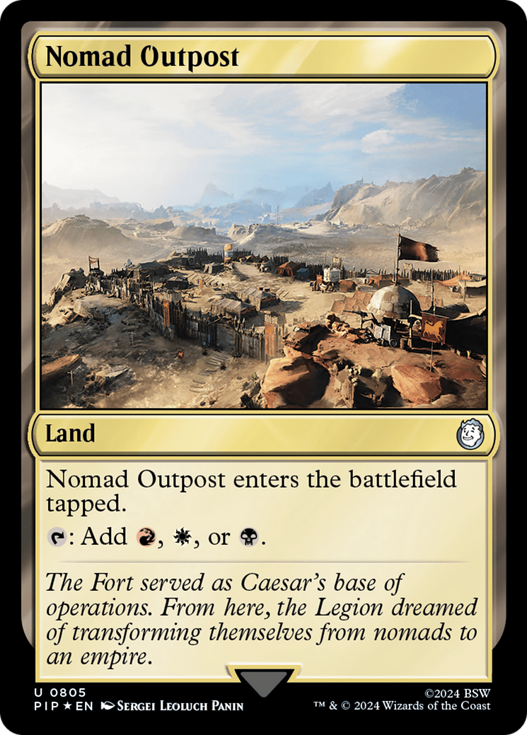 Nomad Outpost (Surge Foil) [Fallout] | Deep Dive Games St. Marys