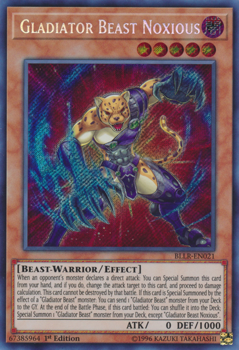 Gladiator Beast Noxious [BLLR-EN021] Secret Rare | Deep Dive Games St. Marys