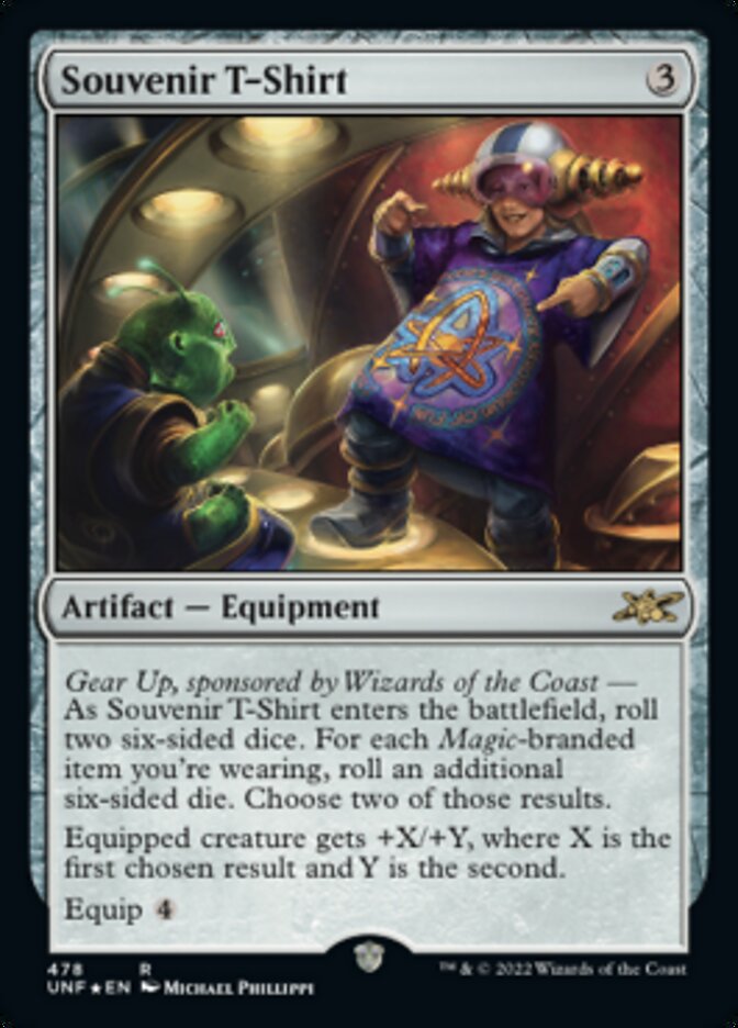 Souvenir T-Shirt (Galaxy Foil) [Unfinity] | Deep Dive Games St. Marys