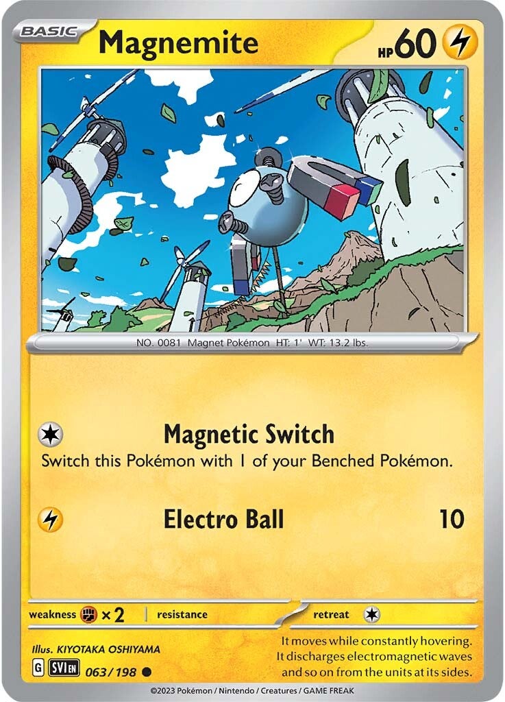 Magnemite (063/198) [Scarlet & Violet: Base Set] | Deep Dive Games St. Marys