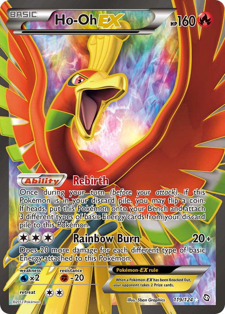 Ho-Oh EX (119/124) [Black & White: Dragons Exalted] | Deep Dive Games St. Marys