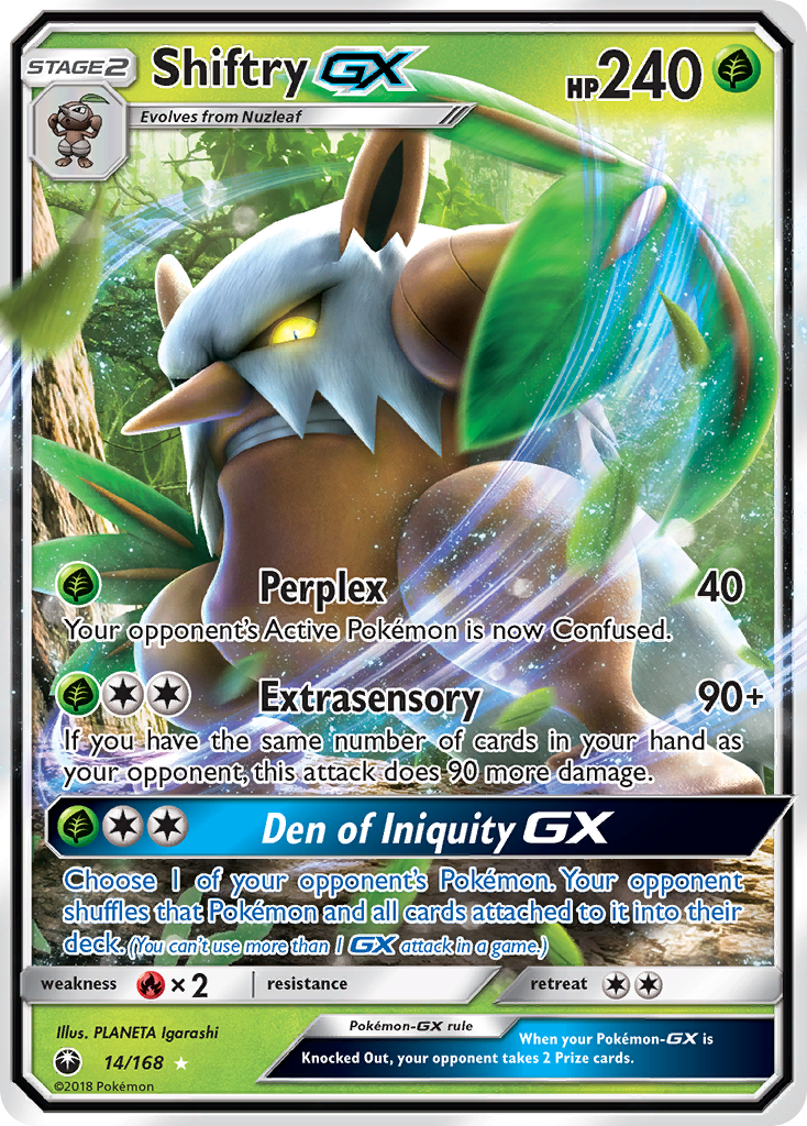 Shiftry GX (14/168) [Sun & Moon: Celestial Storm] | Deep Dive Games St. Marys