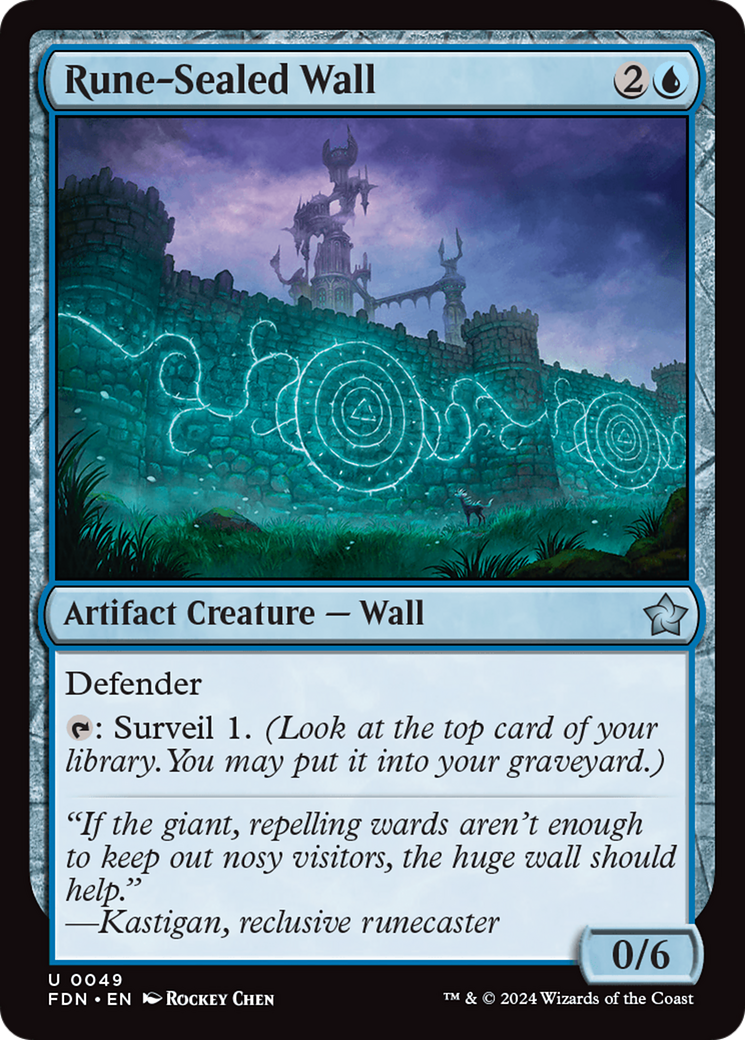Rune-Sealed Wall [Foundations] | Deep Dive Games St. Marys