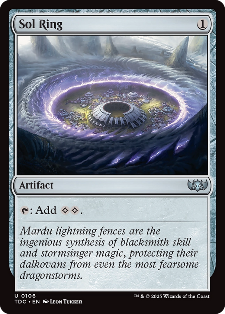 Sol Ring [Tarkir: Dragonstorm Commander] | Deep Dive Games St. Marys