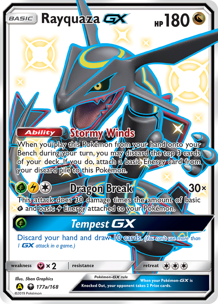 Rayquaza GX (177a/168) [Alternate Art Promos] | Deep Dive Games St. Marys