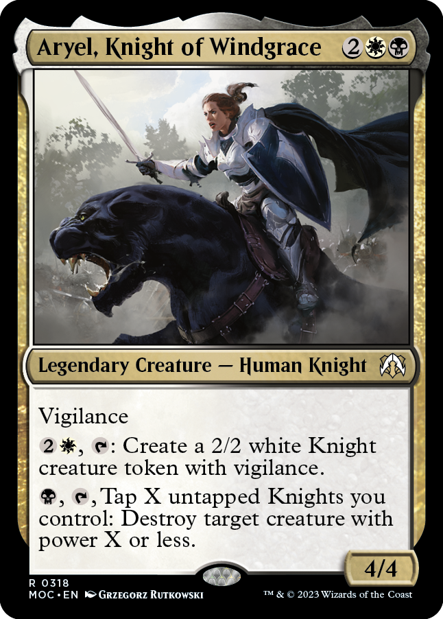 Aryel, Knight of Windgrace [March of the Machine Commander] | Deep Dive Games St. Marys