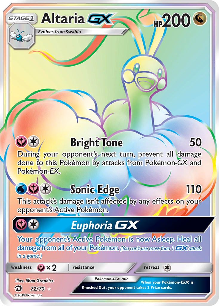 Altaria GX (72/70) [Sun & Moon: Dragon Majesty] | Deep Dive Games St. Marys