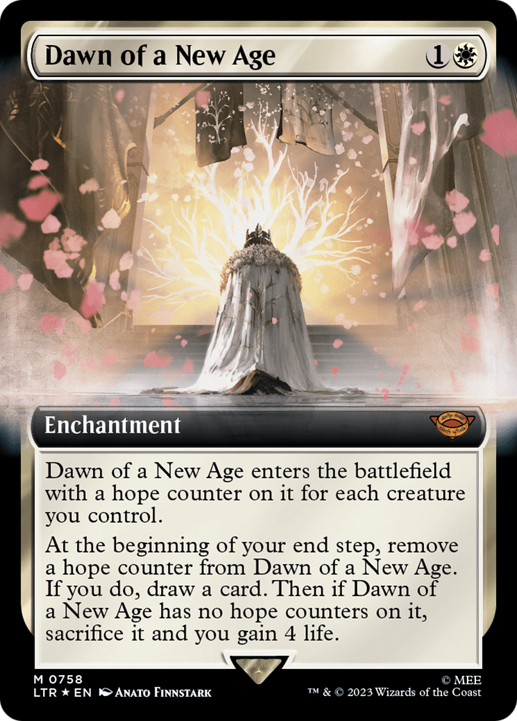 Dawn of a New Age (Extended Art) (Surge Foil) [The Lord of the Rings: Tales of Middle-Earth] | Deep Dive Games St. Marys