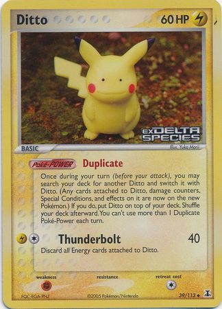 Ditto (39/113) (Stamped) [EX: Delta Species] | Deep Dive Games St. Marys