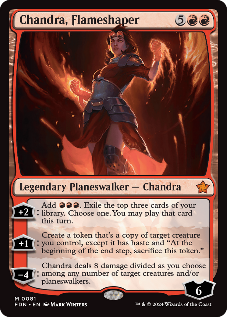 Chandra, Flameshaper [Foundations] | Deep Dive Games St. Marys