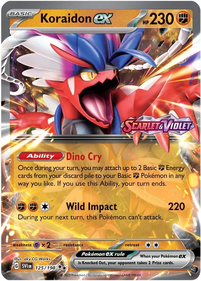 Koraidon ex (125/198) (Stamped) [Scarlet & Violet: Base Set] | Deep Dive Games St. Marys