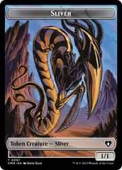 Sliver Army // Sliver Double-Sided Token [Commander Masters Tokens] | Deep Dive Games St. Marys