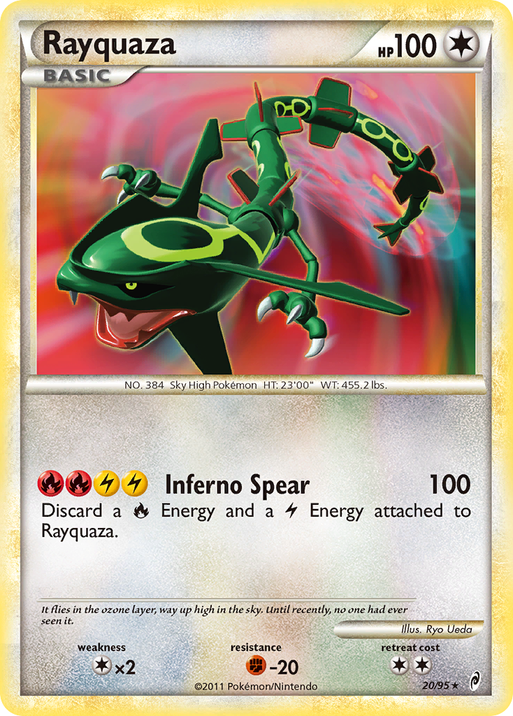 Rayquaza (20/95) [HeartGold & SoulSilver: Call of Legends] | Deep Dive Games St. Marys