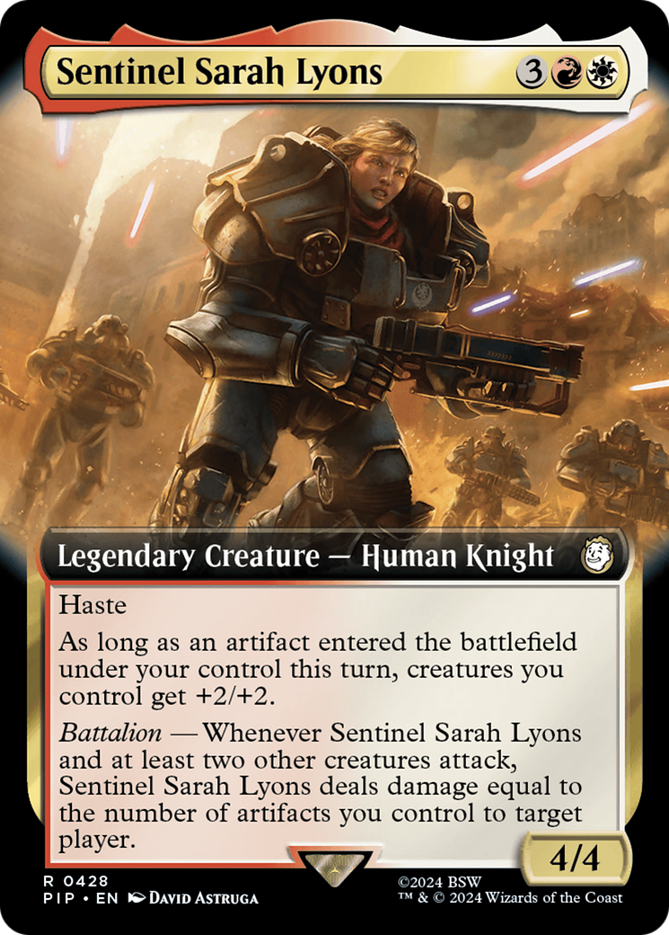 Sentinel Sarah Lyons (Extended Art) [Fallout] | Deep Dive Games St. Marys