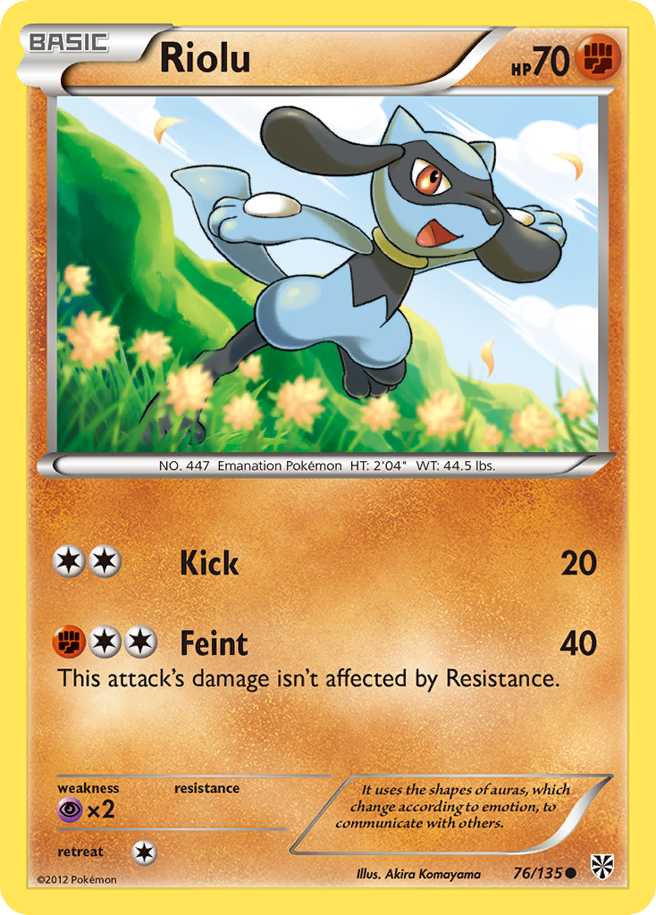 Riolu (76/135) [Black & White: Plasma Storm] | Deep Dive Games St. Marys