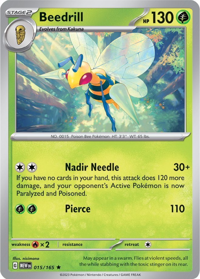 Beedrill (015/165) [Scarlet & Violet 151] | Deep Dive Games St. Marys