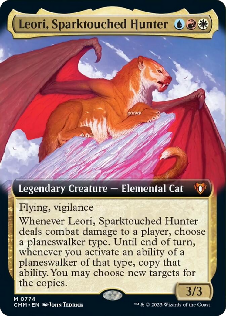 Leori, Sparktouched Hunter (Extended Art) [Commander Masters] | Deep Dive Games St. Marys