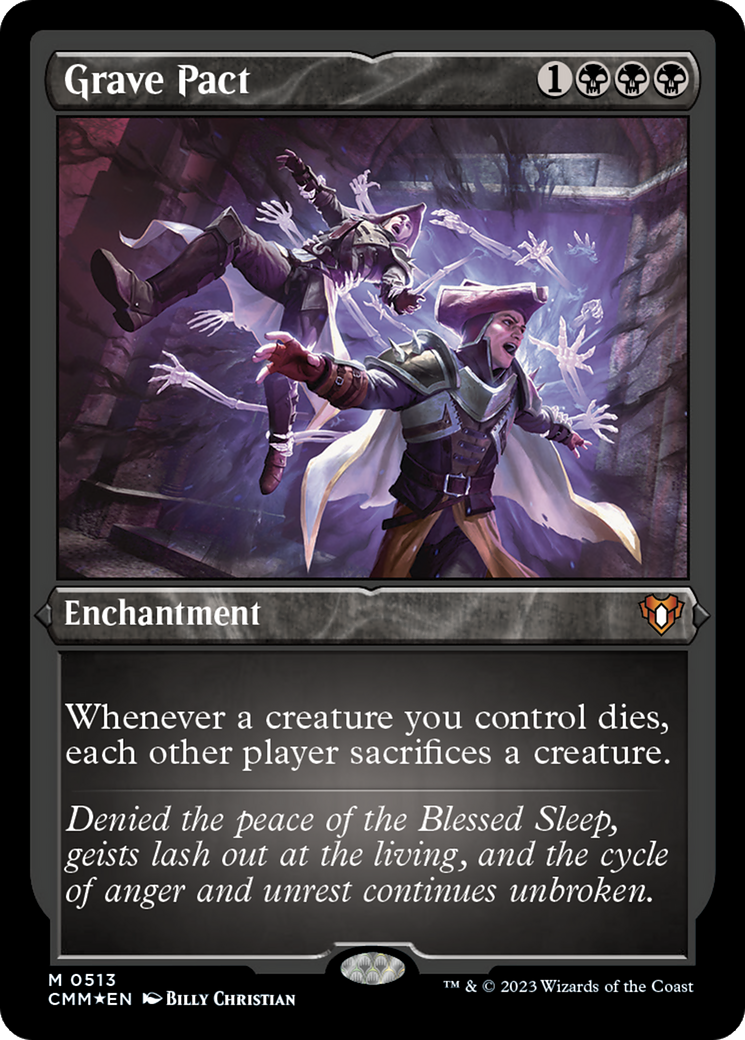 Grave Pact (Foil Etched) [Commander Masters] | Deep Dive Games St. Marys