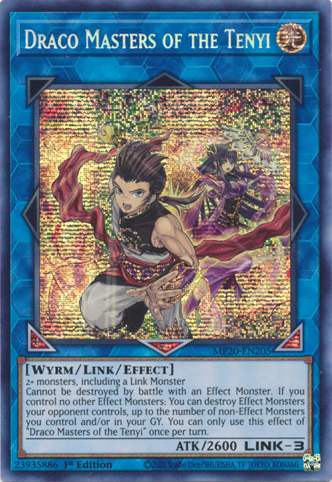 Draco Masters of the Tenyi [MP20-EN205] Prismatic Secret Rare | Deep Dive Games St. Marys