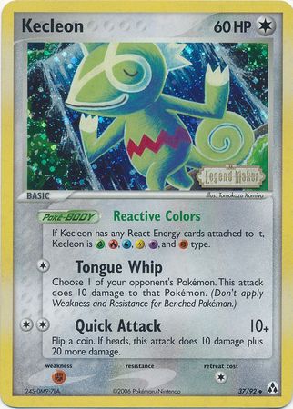 Kecleon (37/92) (Stamped) [EX: Legend Maker] | Deep Dive Games St. Marys