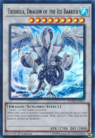 Trishula, Dragon of the Ice Barrier [DUDE-EN014] Ultra Rare | Deep Dive Games St. Marys