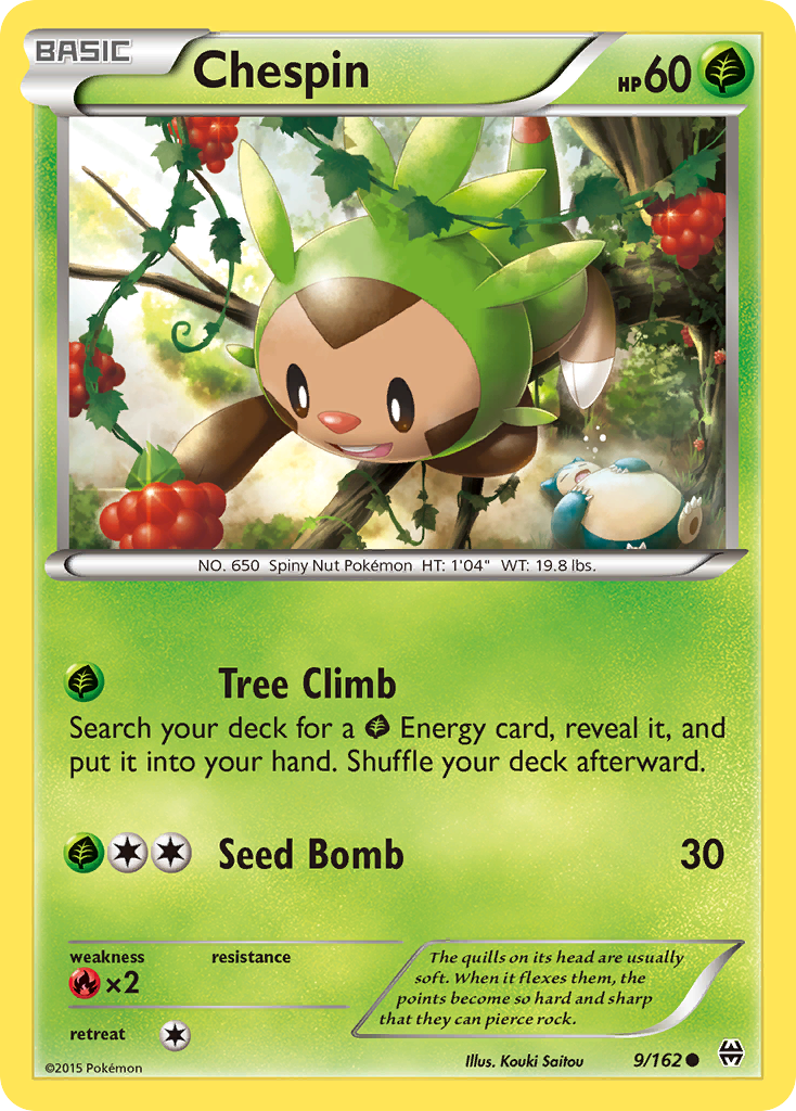 Chespin (9/162) [XY: BREAKthrough] | Deep Dive Games St. Marys