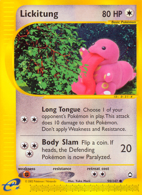 Lickitung (90/147) [Aquapolis] | Deep Dive Games St. Marys