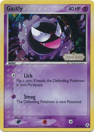 Gastly (52/92) (Stamped) [EX: Legend Maker] | Deep Dive Games St. Marys