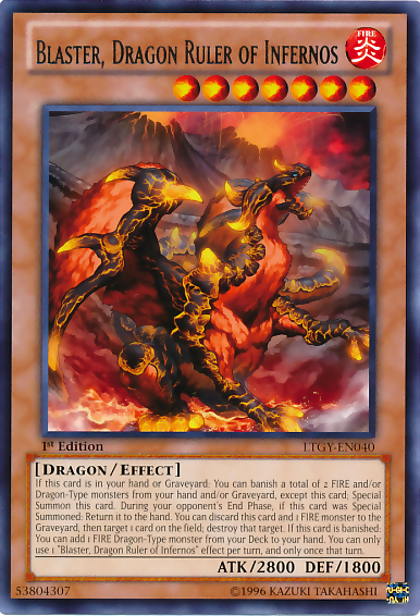 Blaster, Dragon Ruler of Infernos [LTGY-EN040] Rare | Deep Dive Games St. Marys