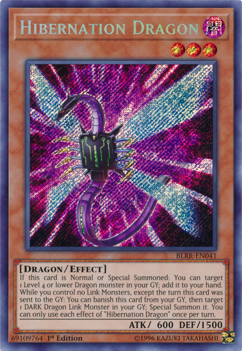 Hibernation Dragon [BLRR-EN041] Secret Rare | Deep Dive Games St. Marys