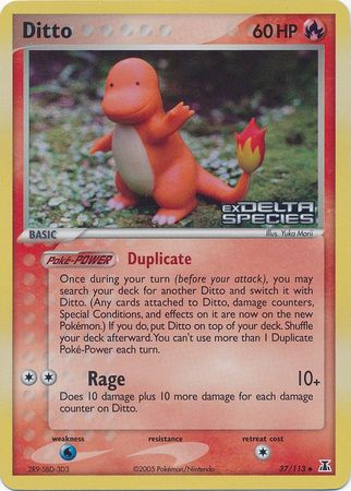 Ditto (37/113) (Stamped) [EX: Delta Species] | Deep Dive Games St. Marys